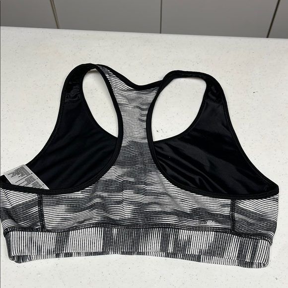 Adidas Women's Black and White Techfit Sports Bra - Picture 4 of 8